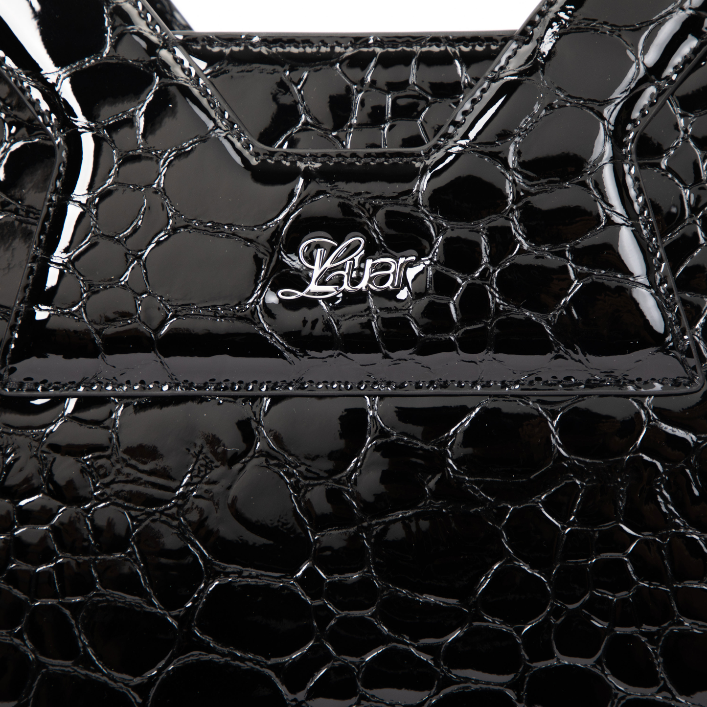 Large Ana in Black Pebble Leather