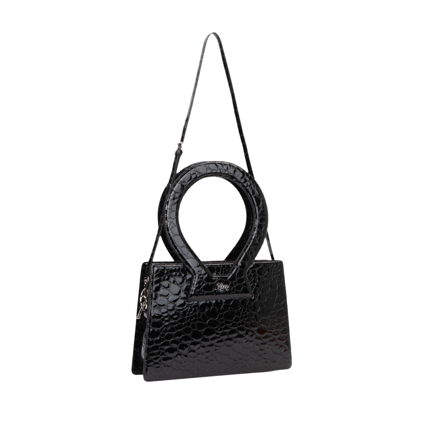 Large Ana in Black Pebble Leather