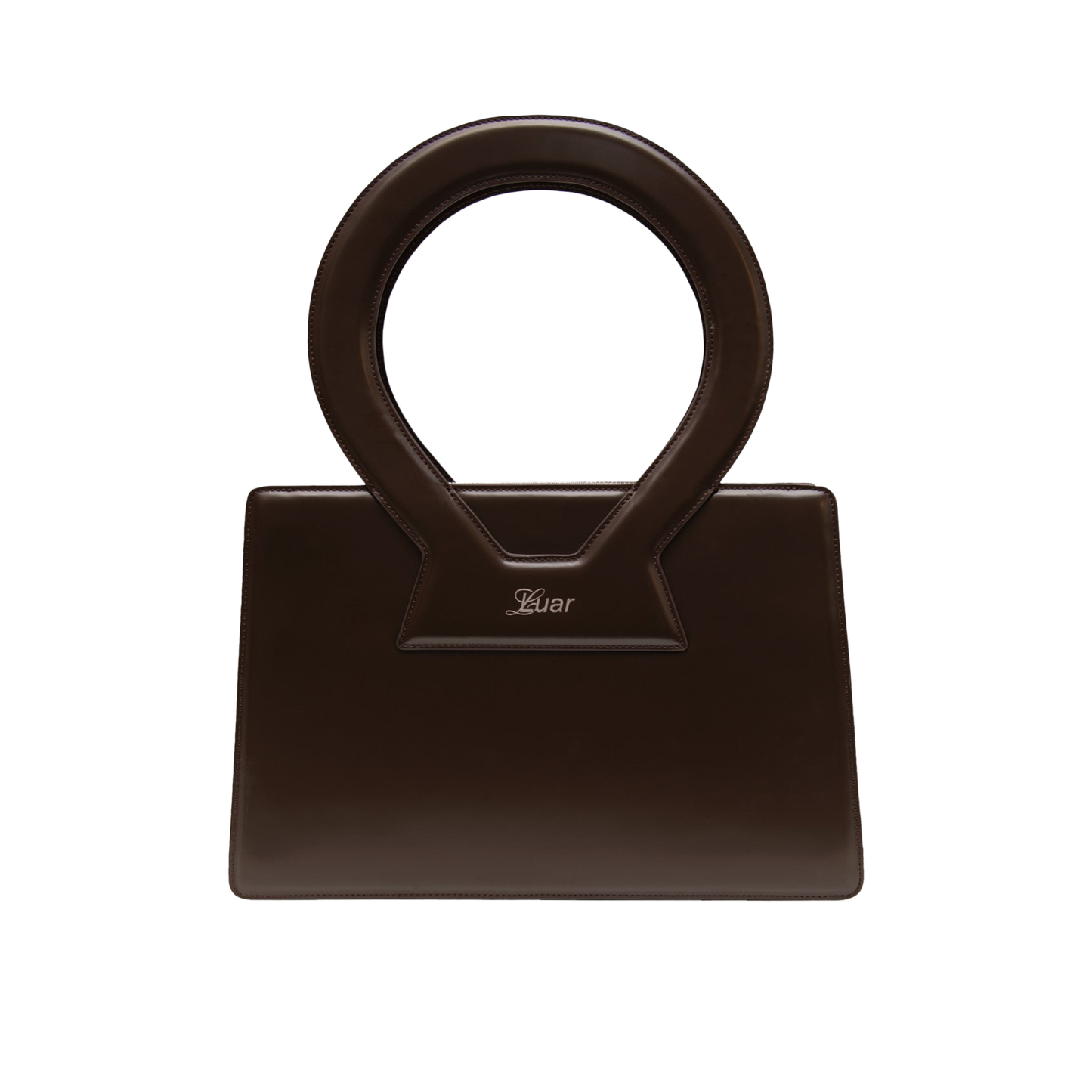 Large Ana in Smooth Brown Leather