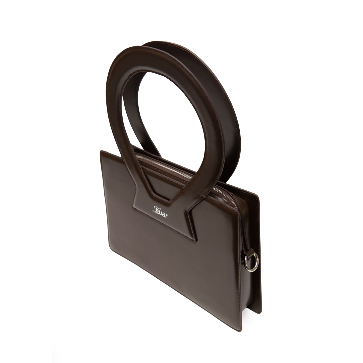 Large Ana in Smooth Brown Leather