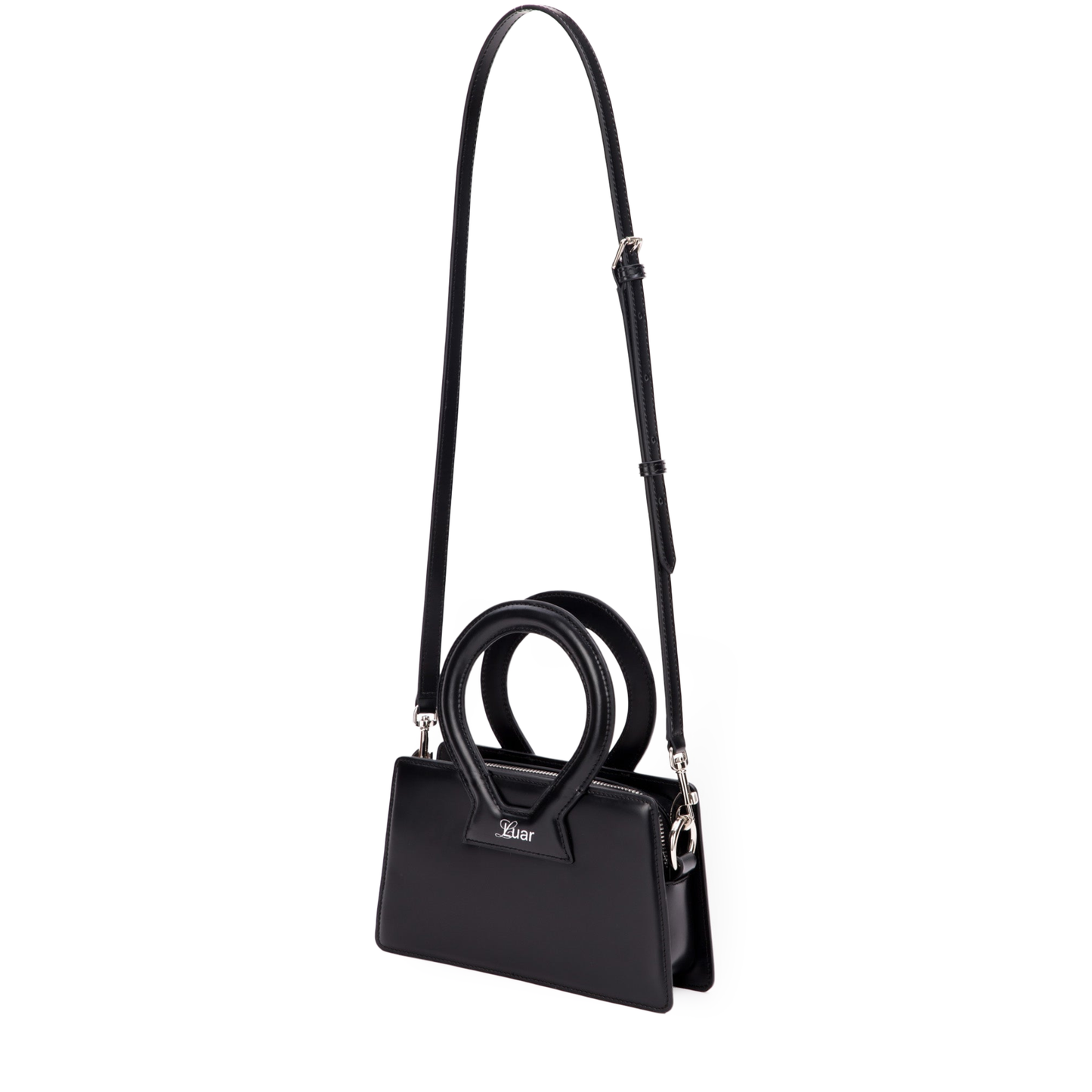 Small Ana in Smooth Black Leather