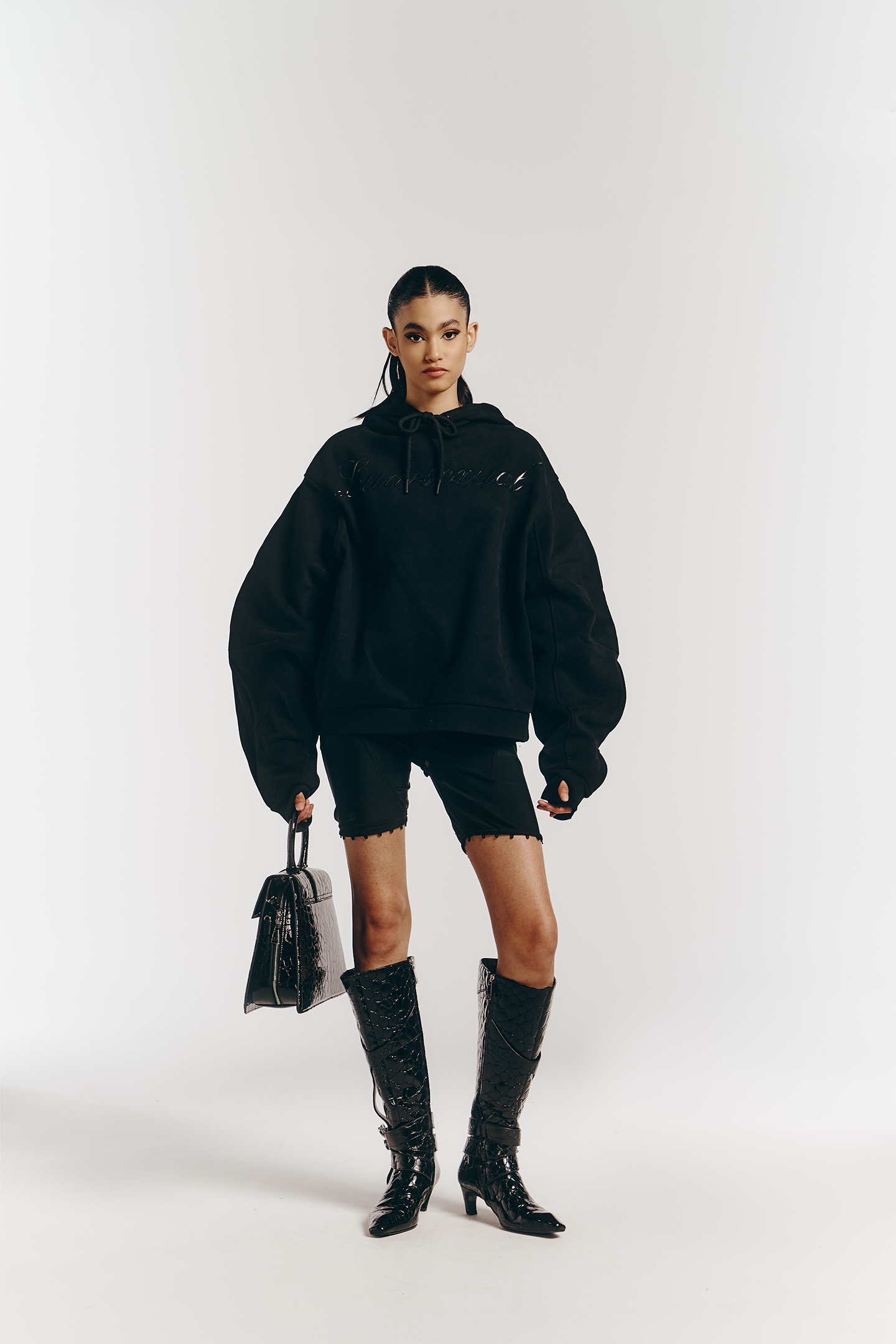 Unbutton Lycra Legging in Black
