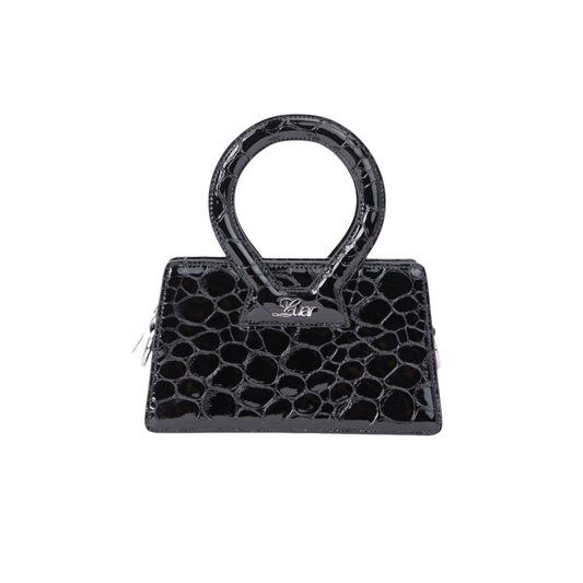 Small Ana in Black Pebble Leather