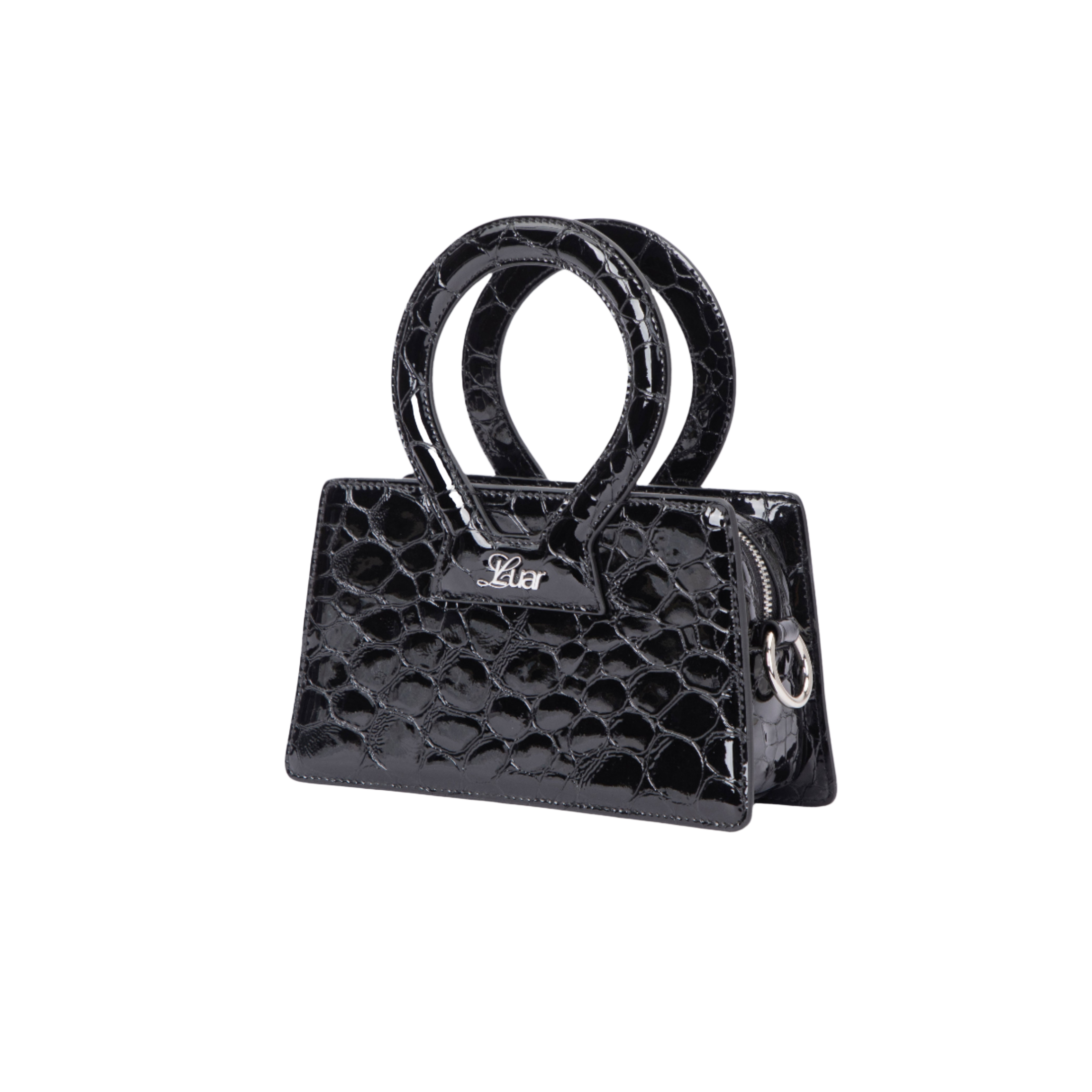 Small Ana in Black Pebble Leather Hover