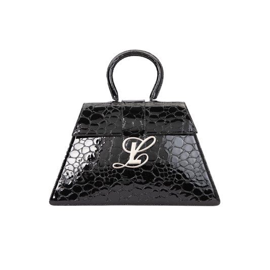 Yahaira in Black Glossy Pebble